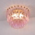 Poliedri Pink Ceiling Light