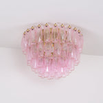 Poliedri Pink Ceiling Light