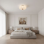 Pompeluna Silk Flush Mount Ceiling Light – Modern Minimalist LED Fixture