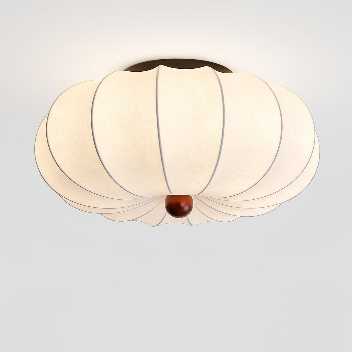 Pompeluna Silk Flush Mount Ceiling Light – Modern Minimalist LED Fixture