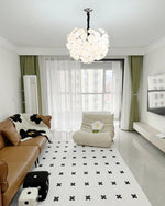 Poppy Glass Globe Chandelier – Modern Chrome & Clear Glass Pendant Light