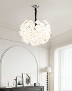 Poppy Glass Globe Chandelier – Modern Chrome & Clear Glass Pendant Light
