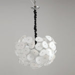 Poppy Glass Globe Chandelier – Modern Chrome & Clear Glass Pendant Light