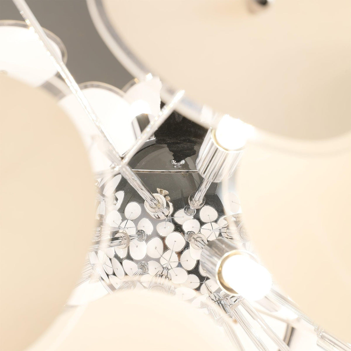 Poppy Glass Globe Chandelier – Modern Chrome & Clear Glass Pendant Light