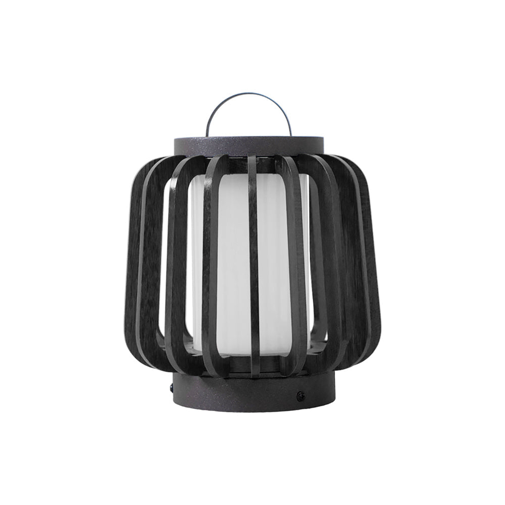Vakker Portable LED Lantern in Teak and Metal for Outdoor Living