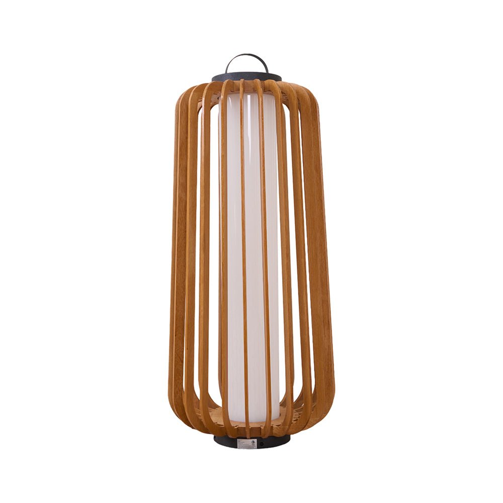 Vakker Portable LED Lantern in Teak and Metal for Outdoor Living
