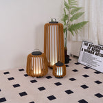 Vakker Portable LED Lantern in Teak and Metal for Outdoor Living