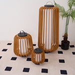 Vakker Portable LED Lantern in Teak and Metal for Outdoor Living