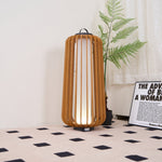 Vakker Portable LED Lantern in Teak and Metal for Outdoor Living