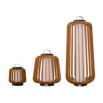 Vakker Portable LED Lantern in Teak and Metal for Outdoor Living