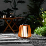 Vakker Portable LED Lantern in Teak and Metal for Outdoor Living