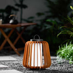 Vakker Portable LED Lantern in Teak and Metal for Outdoor Living