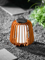 Vakker Portable LED Lantern in Teak and Metal for Outdoor Living
