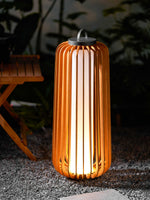 Vakker Portable LED Lantern in Teak and Metal for Outdoor Living