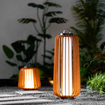 Vakker Portable LED Lantern in Teak and Metal for Outdoor Living