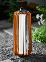Vakker Portable LED Lantern in Teak and Metal for Outdoor Living