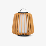 Vakker Portable LED Lantern in Teak and Metal for Outdoor Living