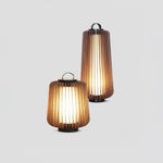 Vakker Portable LED Lantern in Teak and Metal for Outdoor Living