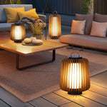 Vakker Portable LED Lantern in Teak and Metal for Outdoor Living
