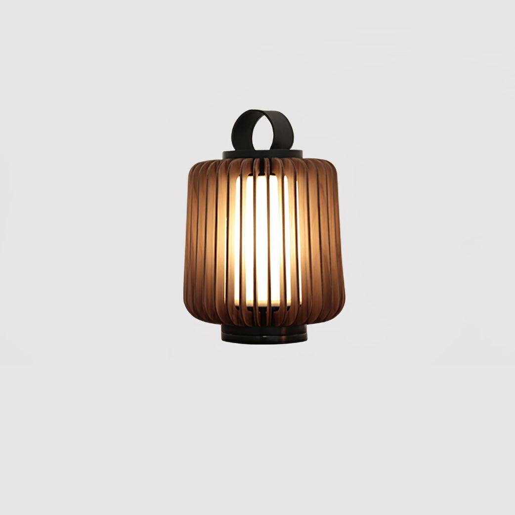 Vakker Portable LED Lantern in Teak and Metal for Outdoor Living