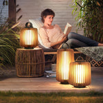 Vakker Portable LED Lantern in Teak and Metal for Outdoor Living