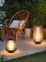 Vakker Portable LED Lantern in Teak and Metal for Outdoor Living