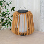 Vakker Portable LED Lantern in Teak and Metal for Outdoor Living
