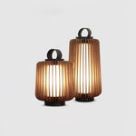 Vakker Portable LED Lantern in Teak and Metal for Outdoor Living