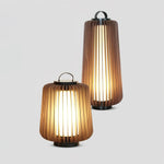 Vakker Portable LED Lantern in Teak and Metal for Outdoor Living