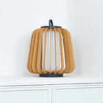 Vakker Portable LED Lantern in Teak and Metal for Outdoor Living