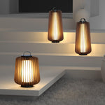 Vakker Portable LED Lantern in Teak and Metal for Outdoor Living