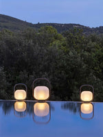 Portable Lantern Outdoor Table Lamp With Solar Panel