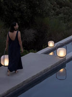 Portable Lantern Outdoor Table Lamp With Solar Panel