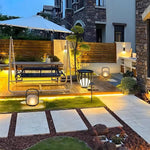 Portable Lantern Outdoor Table Lamp With Solar Panel