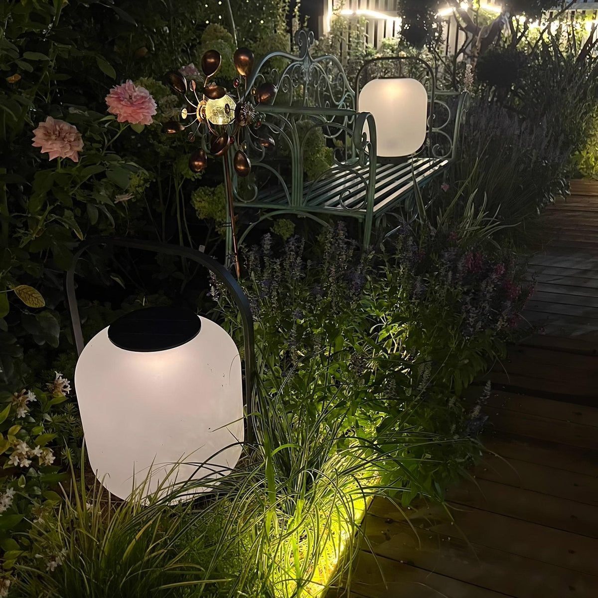 Portable Lantern Outdoor Table Lamp With Solar Panel