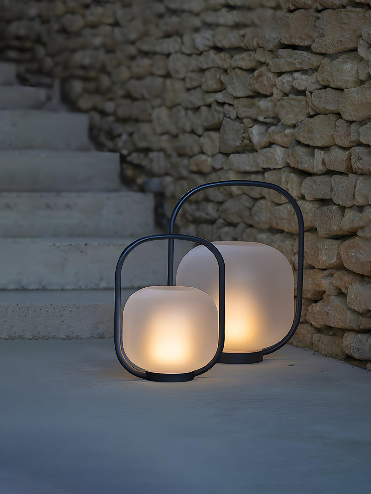 Portable Lantern Outdoor Table Lamp With Solar Panel