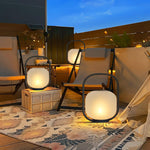 Portable Lantern Outdoor Table Lamp With Solar Panel