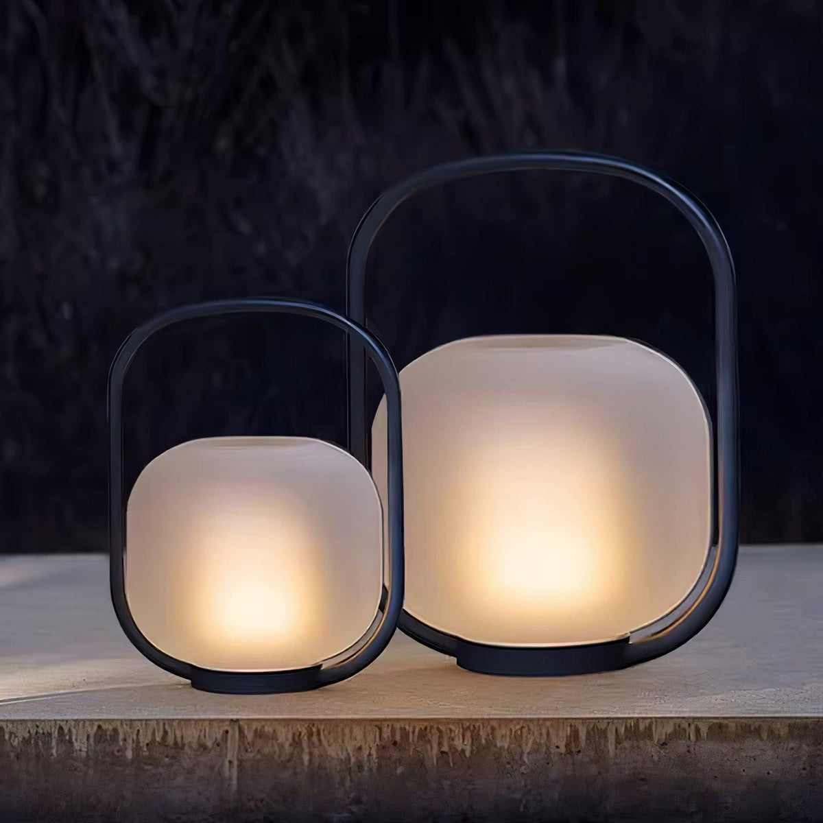 Portable Lantern Outdoor Table Lamp With Solar Panel