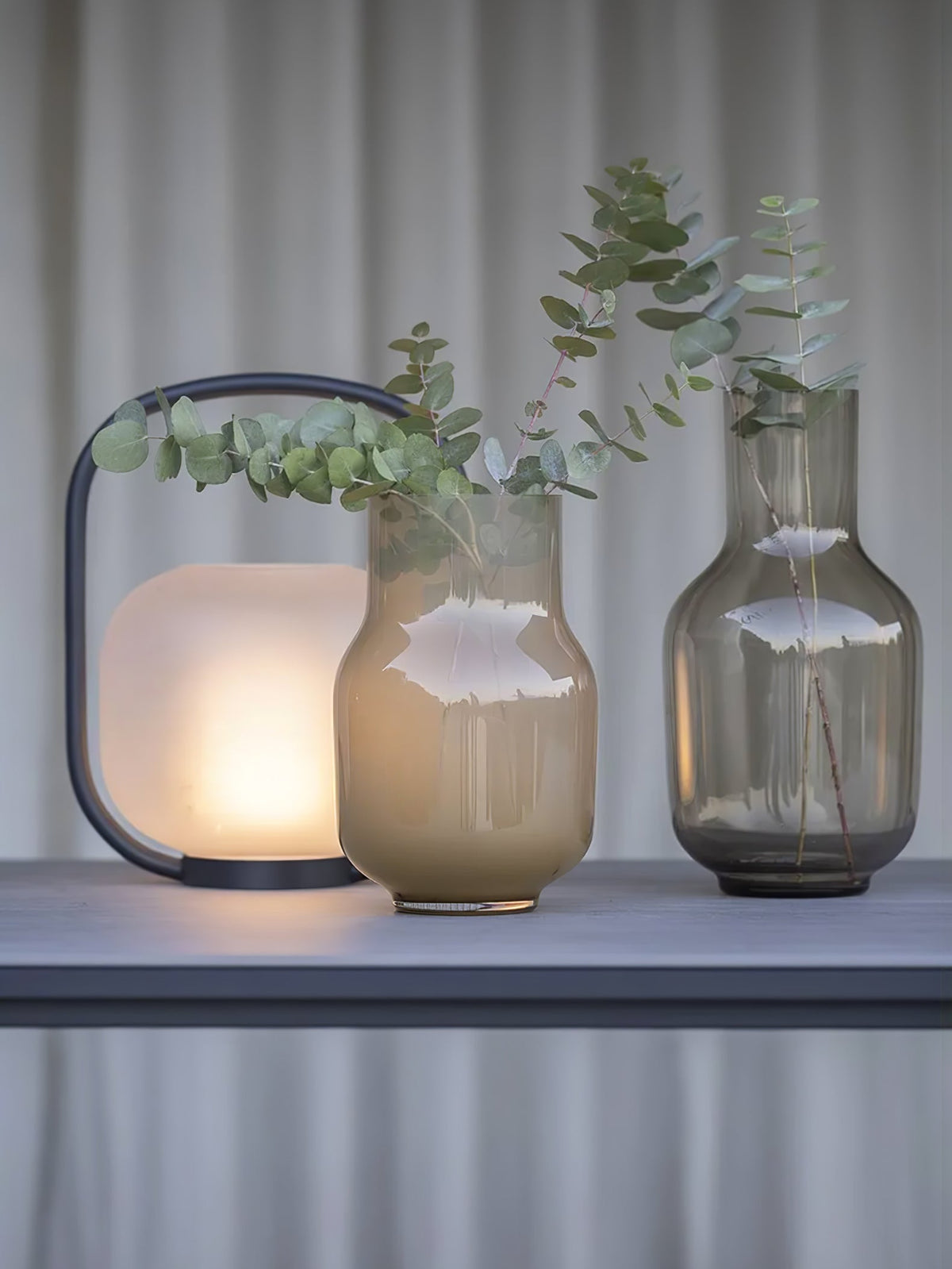Portable Lantern Outdoor Table Lamp With Solar Panel