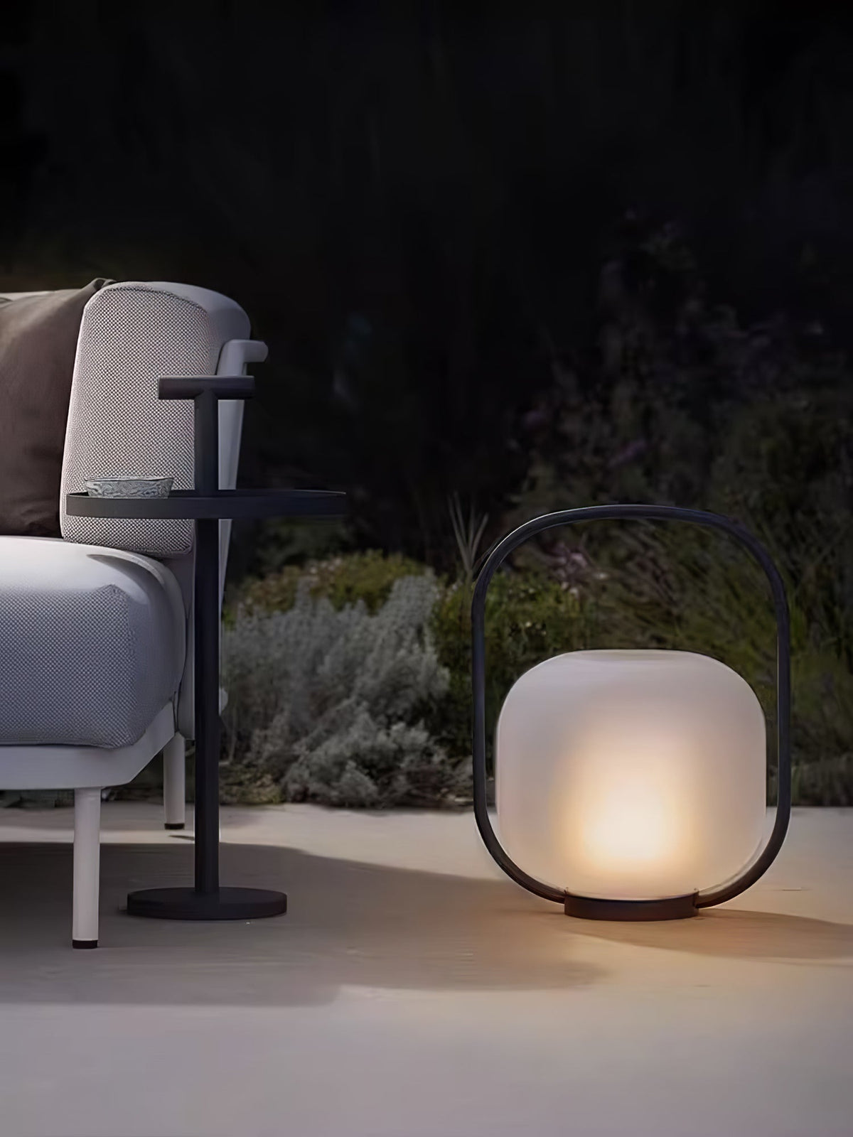 Portable Lantern Outdoor Table Lamp With Solar Panel