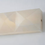 Prism Alabaster LED Wall Sconce – Modern Sculptural Lighting for Bedroom, Hallway & Living Room