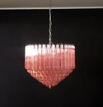 Prism Pink Glass Chandelier | Modern Designer Pendant Light
