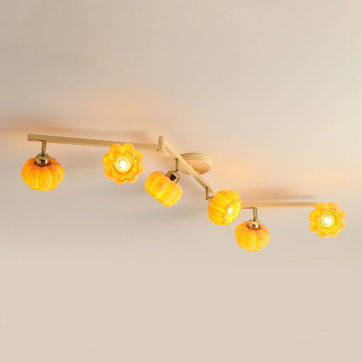 Pumpkin Multi Head Ceiling Lamp