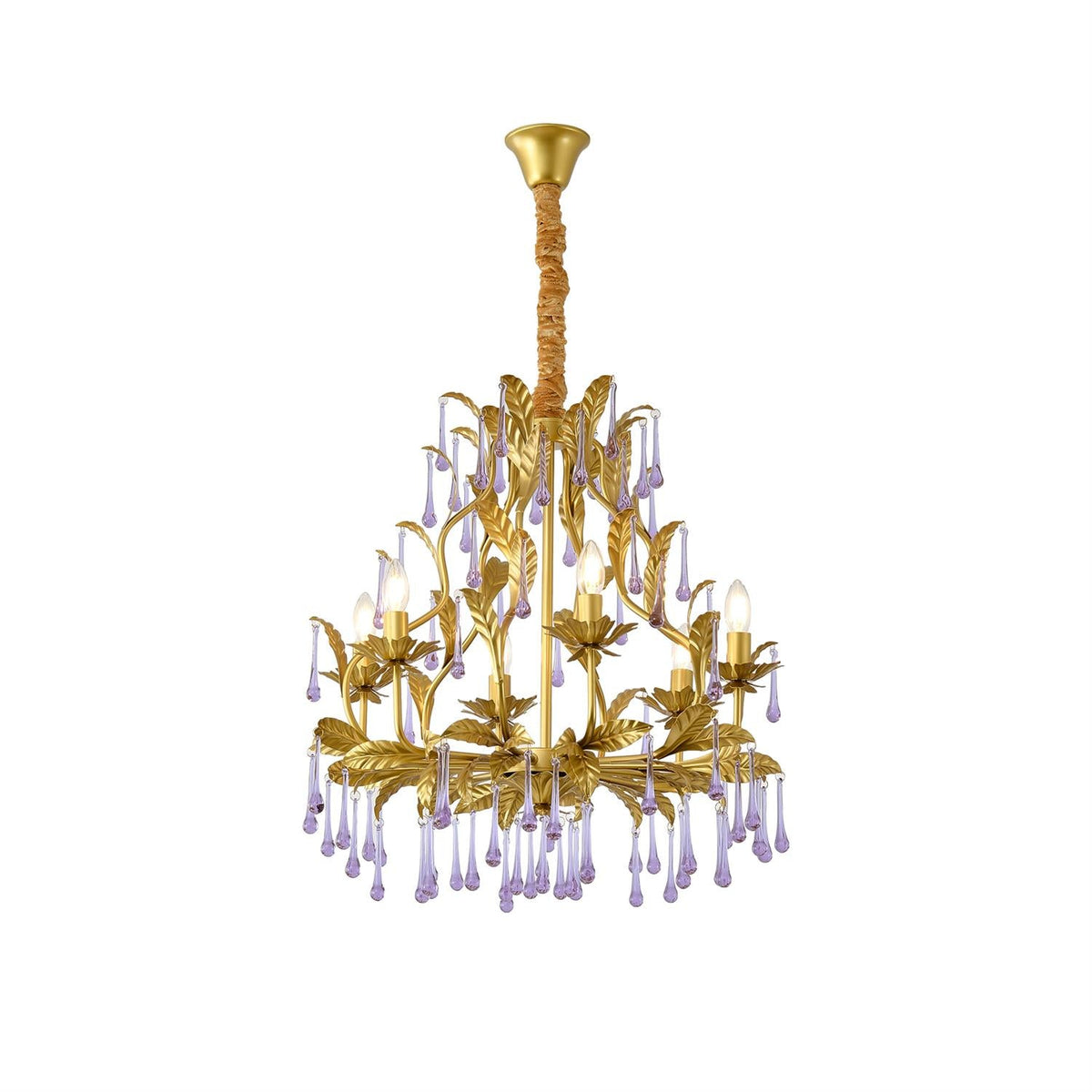 purple-glass-birdcage-chandelier