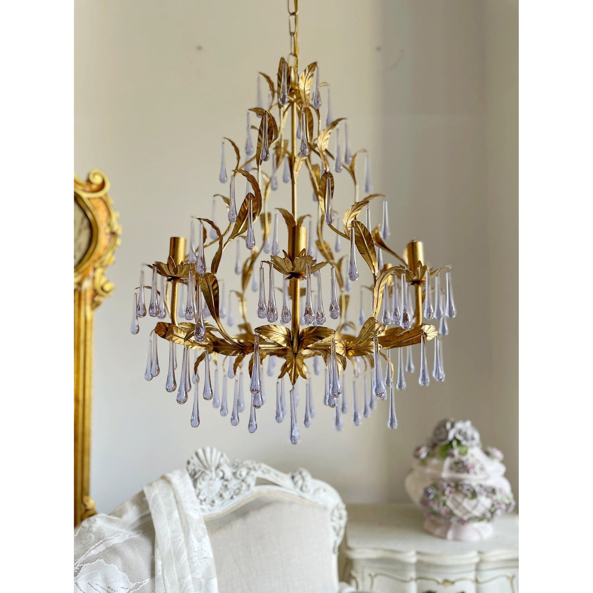 purple-glass-birdcage-chandelier