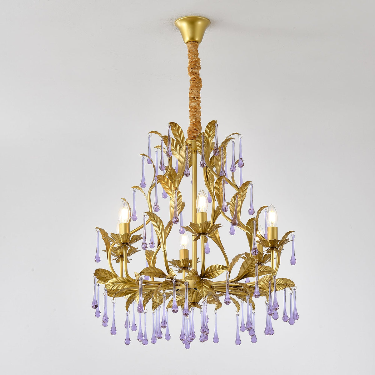 purple-glass-birdcage-chandelier
