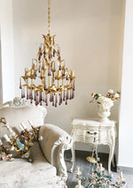 purple-glass-birdcage-chandelier