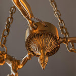 Putti Statuettes Brass Suspension
