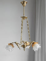 Putti Statuettes Brass Suspension
