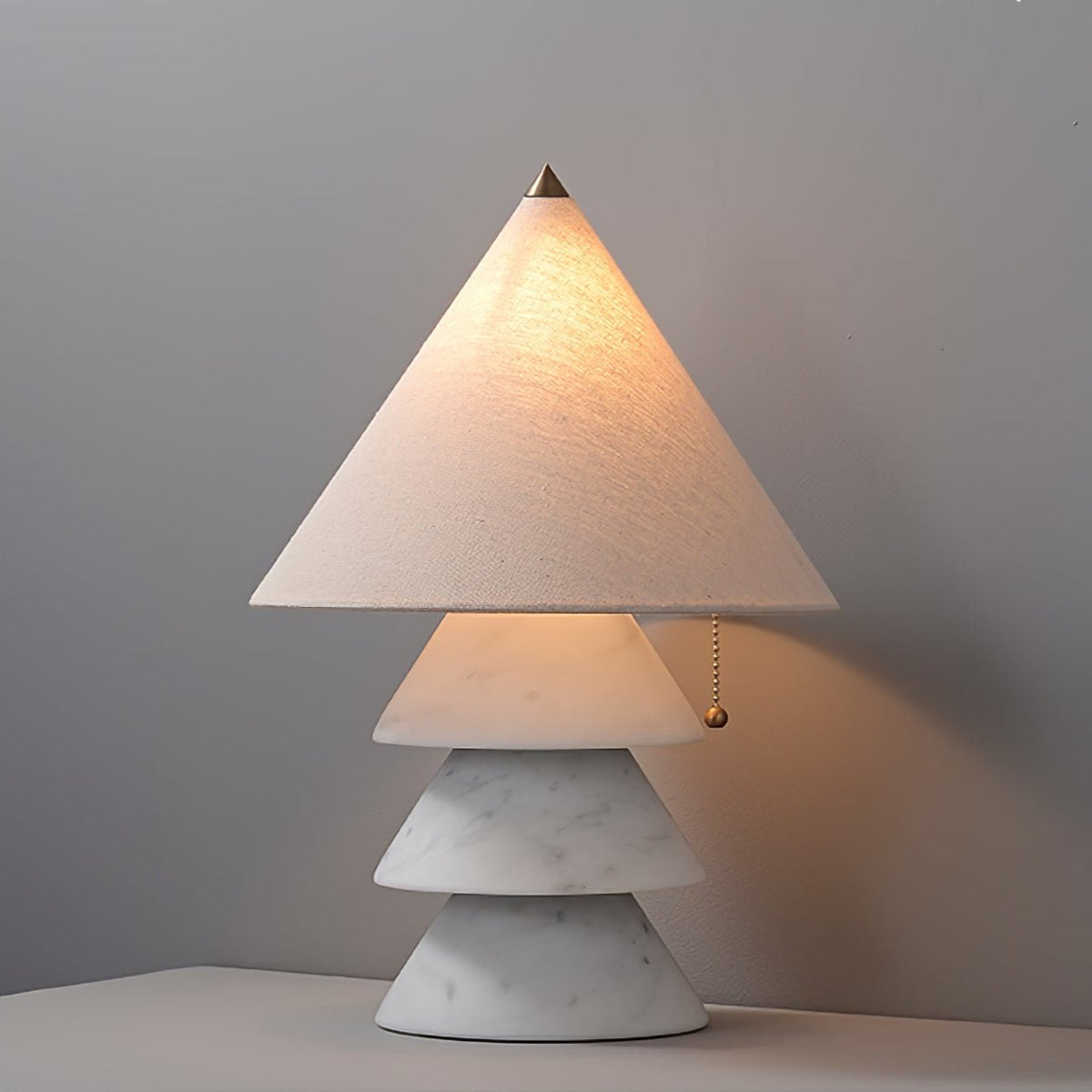 Pyralis Onyx Table Lamp – Sculptural Natural Stone Illumination
